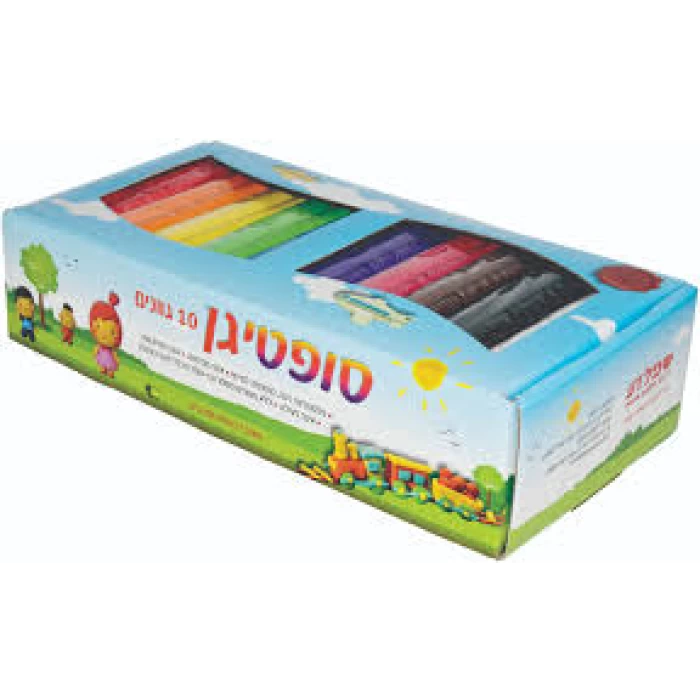 סט פלסטלינה 10 גוונים